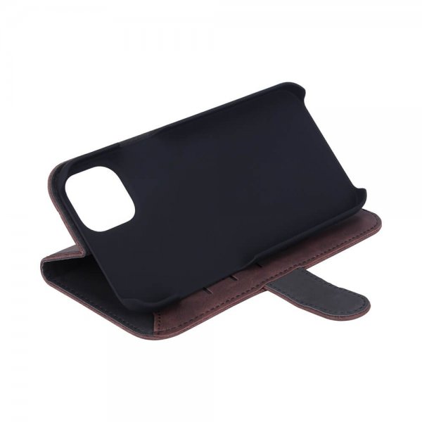 Gear iPhone 14 Plus -suojakotelo korttipidikkeellä, ruskea