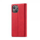 Lc.Imeeke iPhone 14 Plus -suojakotelo korttipaikalla, punainen