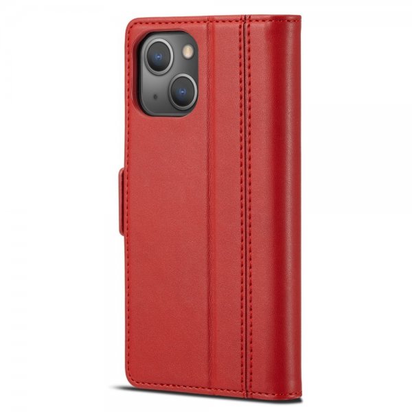 Lc.Imeeke iPhone 14 Plus -suojakotelo korttipaikalla, punainen
