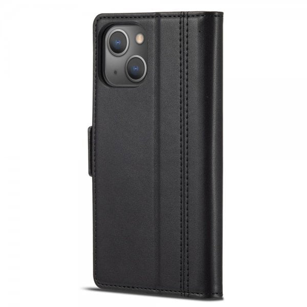 Lc.Imeeke iPhone 14 Plus -suojakotelo korttipaikalla, musta