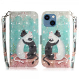 iPhone 14 Plus -kuori, jossa kaksi kissaa -kuvio