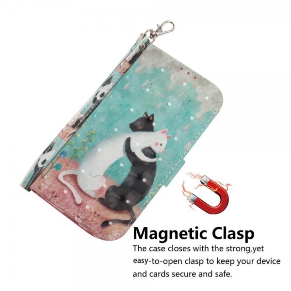 iPhone 14 Plus -kuori, jossa kaksi kissaa -kuvio