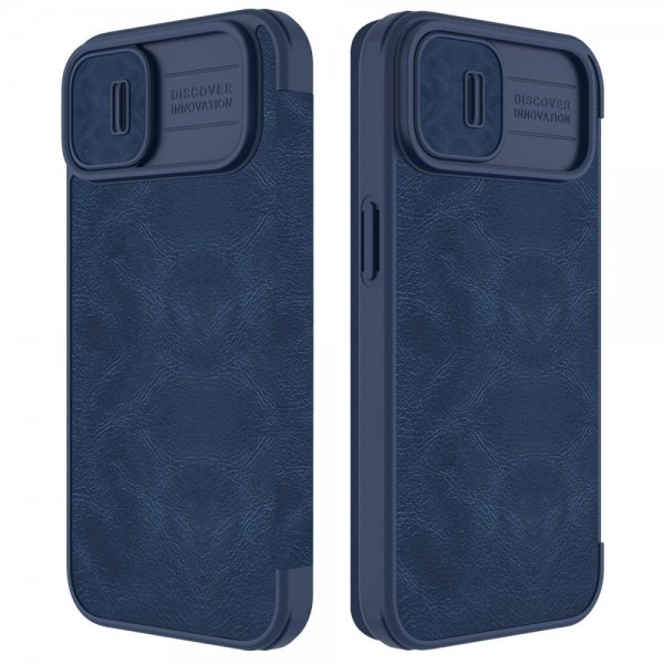 Nillkin iPhone 14 Plus -suojakotelo, Qin Pro Series, sininen