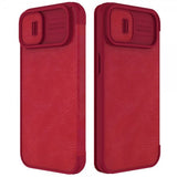 Nillkin iPhone 14 Plus Kotelo Qin Pro Series Punainen