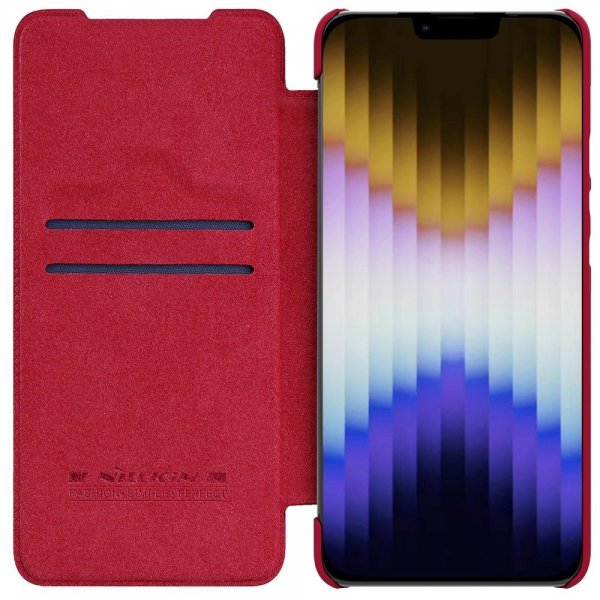 Nillkin iPhone 14 Plus Kotelo Qin Pro Series Punainen