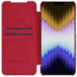 Nillkin iPhone 14 Plus Kotelo Qin Pro Series Punainen