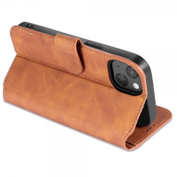 Dg.Ming iPhone 14 Plus Retro Ruskea suojakotelo