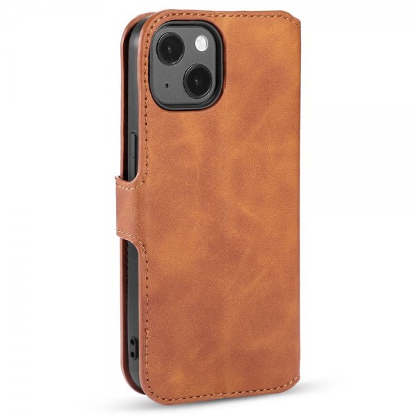 Dg.Ming iPhone 14 Plus Retro Ruskea suojakotelo