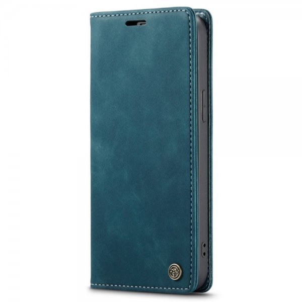 CaseMe iPhone 14 Plus -suojakotelo Retro Flip Petrol