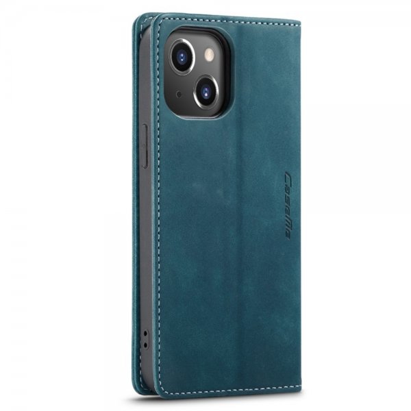CaseMe iPhone 14 Plus -suojakotelo Retro Flip Petrol