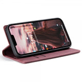 CaseMe iPhone 14 Plus Retro Flip -kotelo, punainen