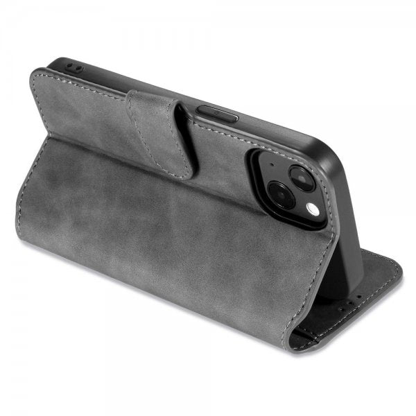 Dg.Ming iPhone 14 Plus Retro Harmaa suojakotelo