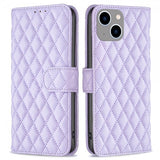 iPhone 14 Plus -kotelo, vinoneliökuvio, violetti