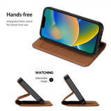 Dux Ducis iPhone 14 Plus -suojakotelo, Skin X2 Series, ruskea