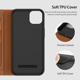 Dux Ducis iPhone 14 Plus -suojakotelo, Skin X2 Series, ruskea