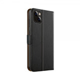 Xqisit iPhone 14 Plus -kotelo Slim Wallet Selection, musta