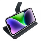 Celly iPhone 14 Plus -suojakotelo Wally Wallet Case, musta