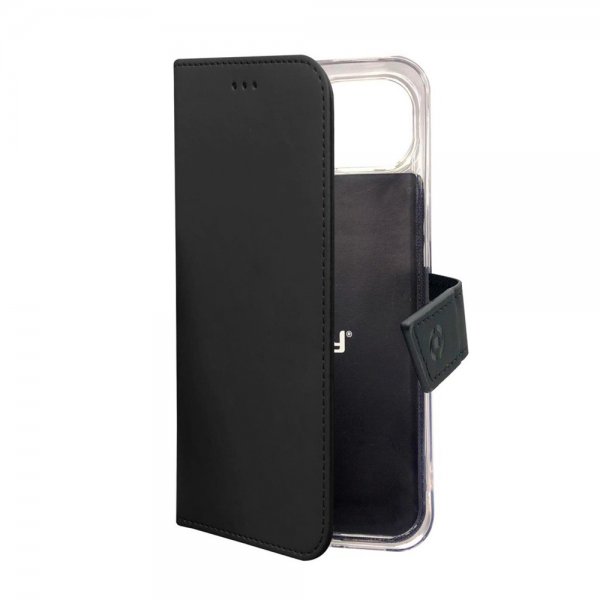 Celly iPhone 14 Plus -suojakotelo Wally Wallet Case, musta