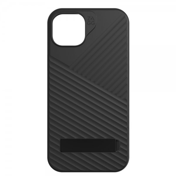 ZAGG iPhone 14 Plus/iPhone 15 Plus -kuori Denali Snap Kickstand Musta