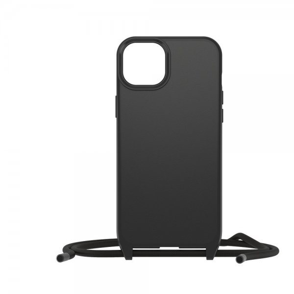 Otterbox iPhone 14 Plus/iPhone 15 Plus React Necklace MagSafe -suojakuori, musta