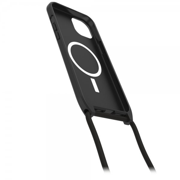 Otterbox iPhone 14 Plus/iPhone 15 Plus React Necklace MagSafe -suojakuori, musta