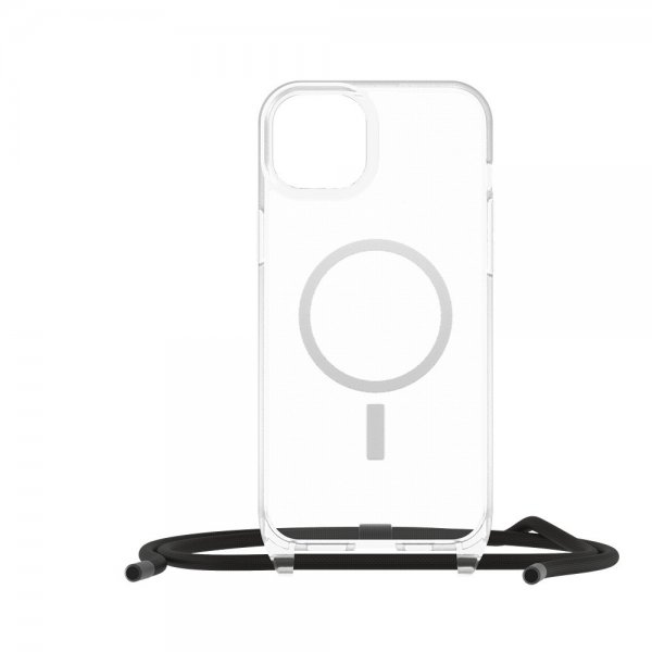 Otterbox iPhone 14 Plus/iPhone 15 Plus React Necklace MagSafe -läpinäkyvä kuori