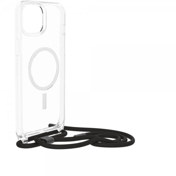 Otterbox iPhone 14 Plus/iPhone 15 Plus React Necklace MagSafe -läpinäkyvä kuori