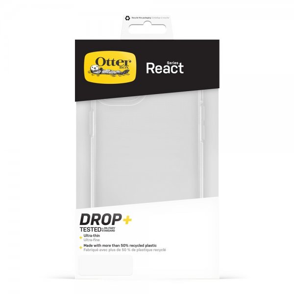 Otterbox iPhone 14 Plus/iPhone 15 Plus React läpinäkyvä kuori