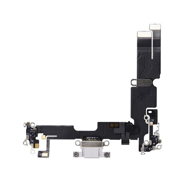 iPhone 14 Plus -latausliitin joustokaapelilla, alkuperäinen – violetti