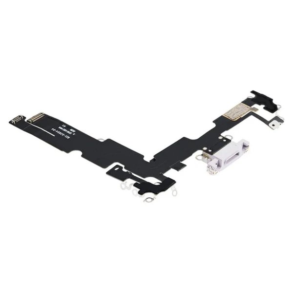 iPhone 14 Plus -latausliitin joustokaapelilla, alkuperäinen – violetti