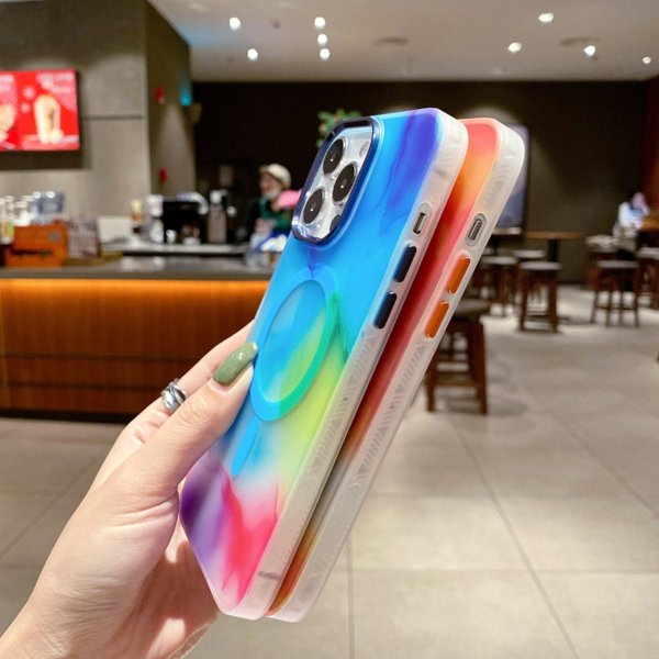 iPhone 14 Plus Kuoret Abstrakti monivärinen kuvio
