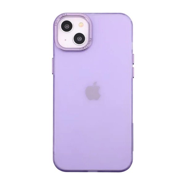 iPhone 14 Plus -kuori, kamerareunukset, huurrettu, violetti