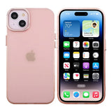 iPhone 14 Plus -kuori, kamerareunus, vaaleanpunainen