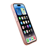 iPhone 14 Plus -kuori, kamerareunus, vaaleanpunainen