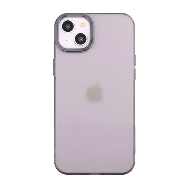 iPhone 14 Plus -kuori, kamerareunus, musta