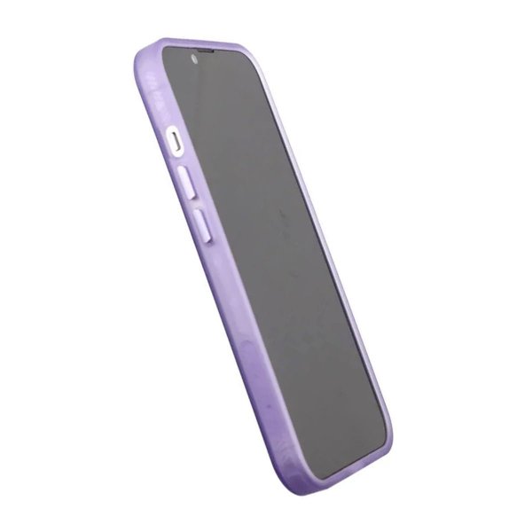 iPhone 14 Plus -kuori, kamerareunus, MagSafe, violetti