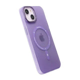 iPhone 14 Plus -kuori, kamerareunus, MagSafe, violetti