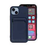 iPhone 14 Plus -kuori, korttikotelo, sininen