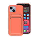 iPhone 14 Plus -kuoret korttipidikkeellä, oranssi