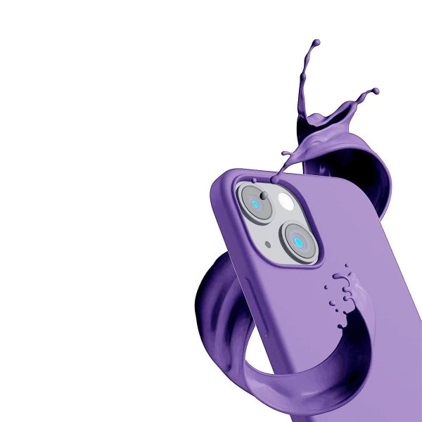 Rvelon iPhone 14 Plus -silikonikuori, violetti