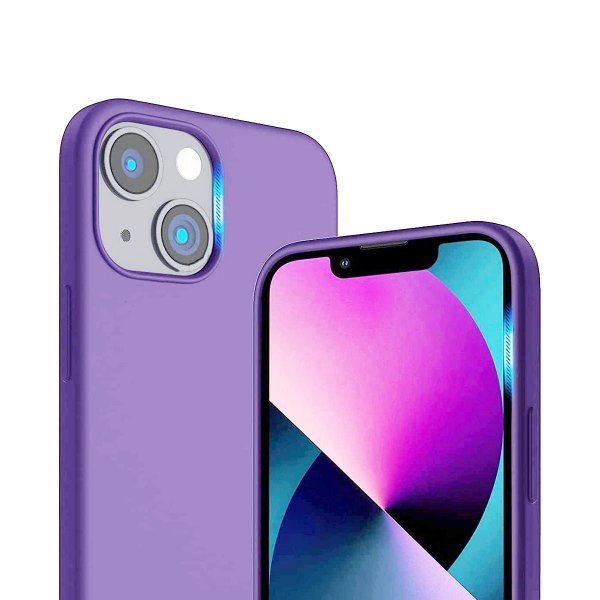Rvelon iPhone 14 Plus -silikonikuori, violetti