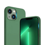 Rvelon iPhone 14 Plus -silikonikuori MagSafella, vihreä