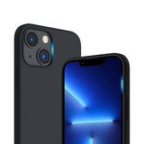 Rvelon iPhone 14 Plus -silikonikuori, MagSafe, musta