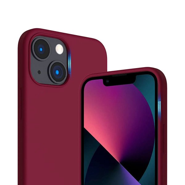 Rvelon iPhone 14 Plus Silikonisuojakuori Punainen