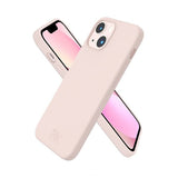 Rvelon iPhone 14 Plus -silikonikotelo hiekanvaaleanpunainen