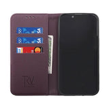 Rvelon iPhone 14 Plus -kotelo, avattava korttipaikka, violetti