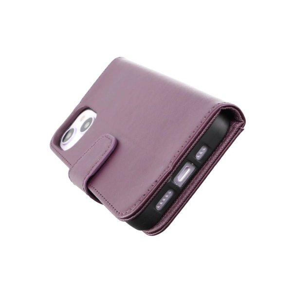 Rvelon iPhone 14 Plus -kotelo, avattava korttipaikka, violetti