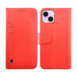 Rvelon iPhone 14 Plus -suojakotelo, ulosvedettävä korttipaikka, punainen