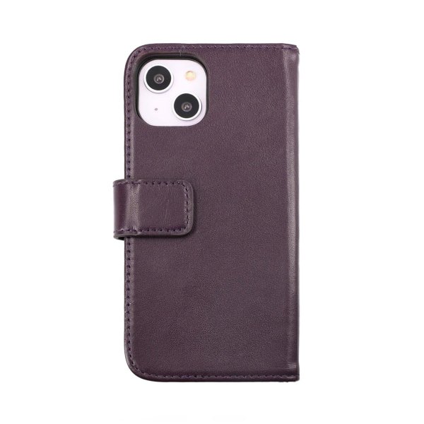 Rvelon iPhone 14 Plus -kotelo, aitoa nahkaa, violetti