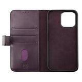 Rvelon iPhone 14 Plus -kotelo, aitoa nahkaa, violetti
